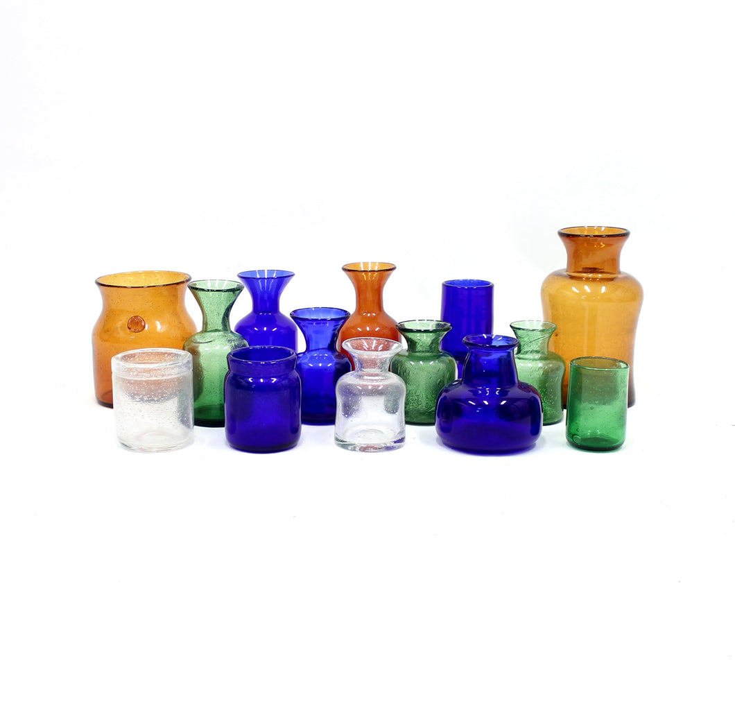 Erik Höglund, set of 14 vases for Boda, 1950s