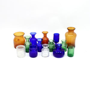 Erik Höglund, set of 14 vases for Boda, 1950s
