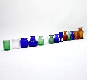 Erik Höglund, set of 14 vases for Boda, 1950s