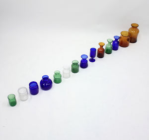 Erik Höglund, set of 14 vases for Boda, 1950s