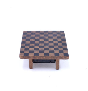 19th century rustic antique pine game board, ca 1840
