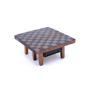 19th century rustic antique pine game board, ca 1840