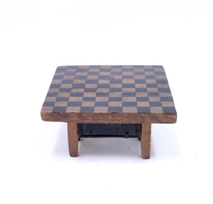 19th century rustic antique pine game board, ca 1840