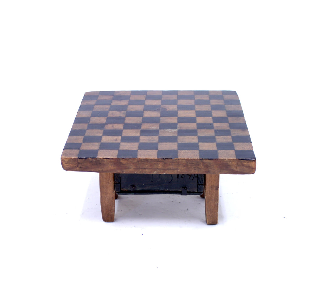 19th century rustic antique pine game board, ca 1840