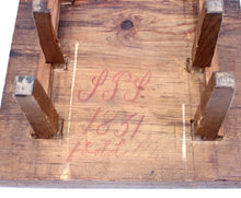 Load image into Gallery viewer, 19th century rustic antique pine game board, ca 1840