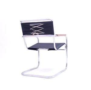 Tubular steel armchair, model KS 41g, after Anton Lorentz, 1930s
