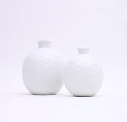 Gertrud Lönegren, rare set of 2 Capri vases for Rörstrand, 1950s