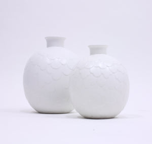 Gertrud Lönegren, rare set of 2 Capri vases for Rörstrand, 1950s