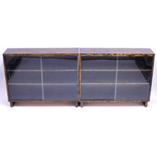 Load image into Gallery viewer, Functionalist Art Deco vitrine book shelves, set of 2, 1930s