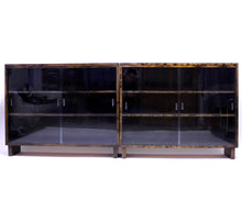 Load image into Gallery viewer, Functionalist Art Deco vitrine book shelves, set of 2, 1930s