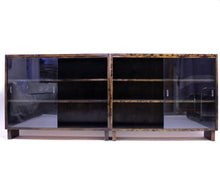Load image into Gallery viewer, Functionalist Art Deco vitrine book shelves, set of 2, 1930s