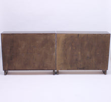 Load image into Gallery viewer, Functionalist Art Deco vitrine book shelves, set of 2, 1930s
