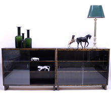 Load image into Gallery viewer, Functionalist Art Deco vitrine book shelves, set of 2, 1930s