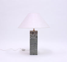 Load image into Gallery viewer, Green/grey Swedish marble table lamp, Yxhult Marmor, 1970