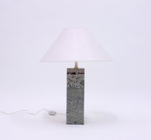 Load image into Gallery viewer, Green/grey Swedish marble table lamp, Yxhult Marmor, 1970