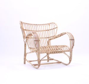 Viggo Boesen, bamboo & rattan easy chair, 1960s