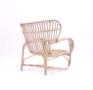 Viggo Boesen, bamboo & rattan easy chair, 1960s
