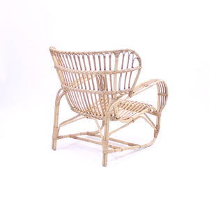 Viggo Boesen, bamboo & rattan easy chair, 1960s