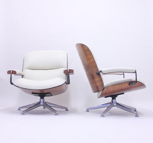 Ico & Luisa Parisi, pair of swivel lounge chairs for MIM, 1950s