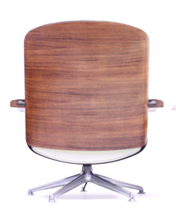 Ico & Luisa Parisi, pair of swivel lounge chairs for MIM, 1950s