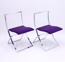 Load image into Gallery viewer, Marcello Cuneo, pair of Luisa chairs for Mobel Italia, 1970s