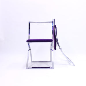 Marcello Cuneo, pair of Luisa chairs for Mobel Italia, 1970s