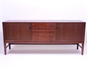 Ole Wanscher mahogany sideboard, A.J. Iversen, 1940s