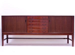 Ole Wanscher mahogany sideboard, A.J. Iversen, 1940s