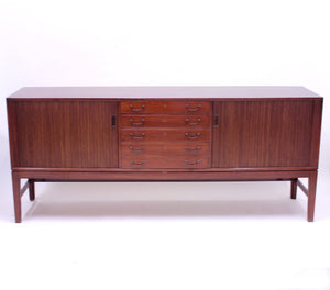 Ole Wanscher mahogany sideboard, A.J. Iversen, 1940s