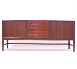 Ole Wanscher mahogany sideboard, A.J. Iversen, 1940s