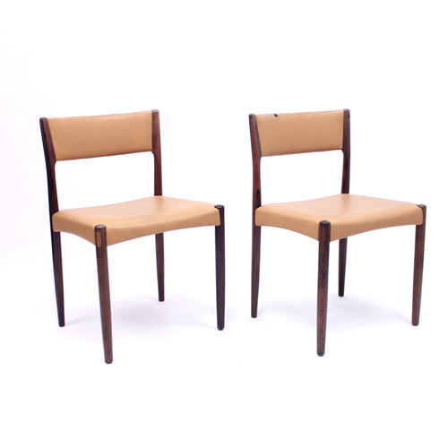 Pair of Danish rosewood chairs, 1960s