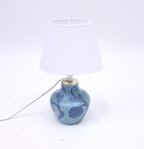 Josef Ekberg, Sgrafitto stoneware table lamp for Gustavsberg, 1923