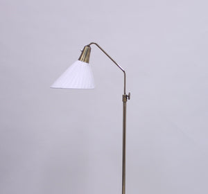 ASEA, brass floor lamp, attributed to Hans Bergström, 1950s