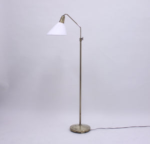 ASEA, brass floor lamp, attributed to Hans Bergström, 1950s