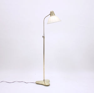 ASEA brass floor lamp, attributed to Hans Bergström, 1950s