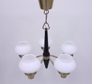 ASEA five light ceiling lamp, 1950s