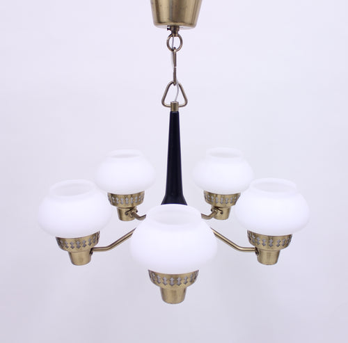 ASEA five light ceiling lamp, 1950s