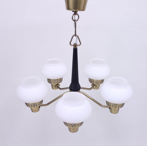 ASEA five light ceiling lamp, 1950s