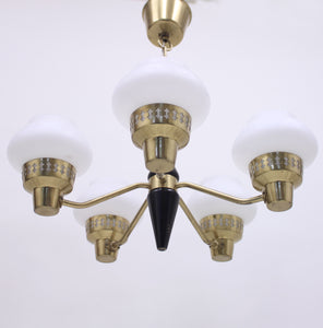 ASEA five light ceiling lamp, 1950s