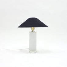 Load image into Gallery viewer, Opaline glass and brass table lamp, FAB, 1960s