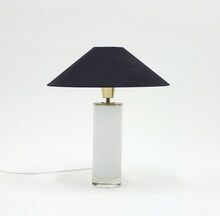 Load image into Gallery viewer, Opaline glass and brass table lamp, FAB, 1960s