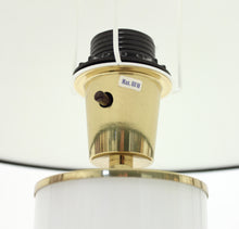 Load image into Gallery viewer, Opaline glass and brass table lamp, FAB, 1960s