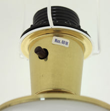 Load image into Gallery viewer, Opaline glass and brass table lamp, FAB, 1960s