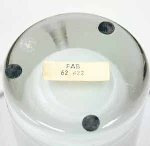 Opaline glass and brass table lamp, FAB, 1960s