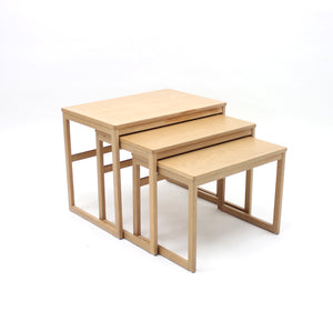 Svante Skogh, oak nesting tables, AB Seffle Möbelfabrik, 1960s