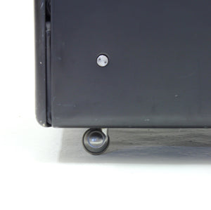 Dieter Rams, black leather lounge chair model 620, Vitsœ, 1970s