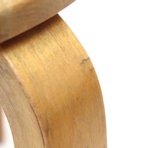 G.A. Berg, pair of birch stools, 1940s