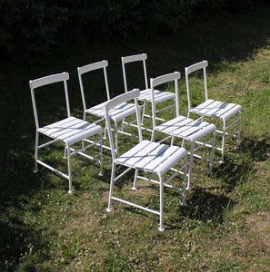Gunnar Asplund, set of 6 garden chairs for Iwan B. Giertz, 1930s