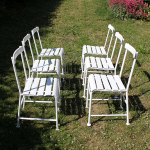 Gunnar Asplund, set of 6 garden chairs for Iwan B. Giertz, 1930s