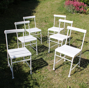 Gunnar Asplund, set of 6 garden chairs for Iwan B. Giertz, 1930s